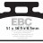 SFA151 EBC BRAKES Organic тормозные колодки  SYM Cinderella, DD, E, Mio, Tonick