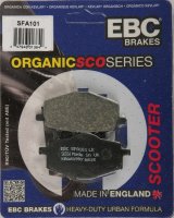 SFA101 EBC BRAKES Organic тормозные колодки GILERA, HERO HONDA, ITALJET, LINHAI, MBK, SACHS (HERCULES), SIAMOTO, SINNIS, YAMAHA