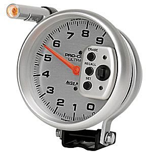 5" тахометр, 9,000 RPM, SINGLE RANGE AUTO METER #6856 TachometerSingle Range w/ Shift-Lite and Memory