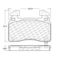 104.14741 Тормозные колодки Posi-Quiet Metallic CADILLAC, CHEVROLET, TESLA перед