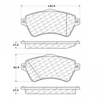 104.09260 Тормозные колодки Posi-Quiet Metallic LAND ROVER 