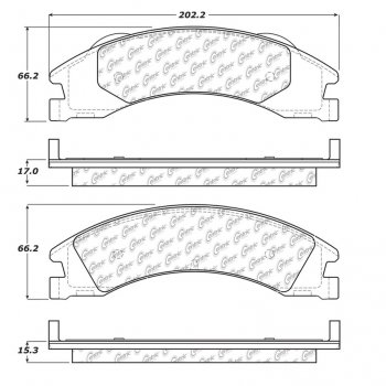 106.13290 Тормозные колодки PosiQuiet Extended Wear 
