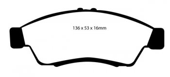 DP21390 EBC Brakes Greenstuff тормозные колодки перед. SUZUKI Liana выпуска 2001-2008 года
