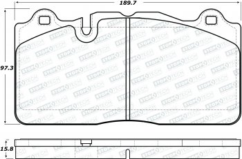 309.13950 StopTech Тормозные колодки Performance Chevrolet Передние