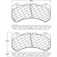 308.13820  StopTech Street Тормозные колодки Nissan
