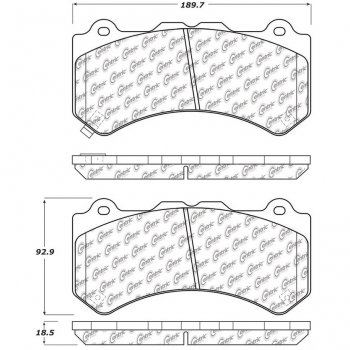 308.13820  StopTech Street Тормозные колодки Nissan Передние