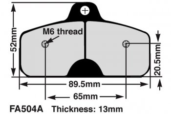 FA504AS EBC Brakes green тормозные колодки kart Righetti Ridolfi более мягкие органические тормозные колодки для карт.