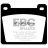 DP142 EBC Brakes Ultimax2 Тормозные колодки перед  BOND Equipe; FAIRTHORPE Electron Minor; GINETTA G15; LOTUS Elan, Elite, Seven; MARCOS GT; SCORPION K19; TRIUMPH Herald, Spitfire, Vitesse; TURNER Mark; VAUXHALL Viva