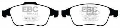 DP21993 EBC Brakes Greenstuff тормозные колодки передние RENAULT Laguna 3 для машин выпуска 2007-2015 года