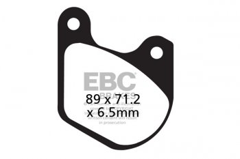 FA072 EBC BRAKES Organic тормозные колодки  HARLEY DAVIDSON Twin fronts, XLH, XLCH, 1973-1983 года выпуска