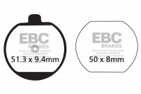FA073 EBC BRAKES Organic тормозные колодки  KAWASAKI Z