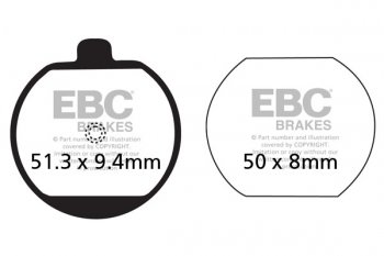 FA073 EBC BRAKES Organic тормозные колодки  KAWASAKI Z 1978-1982 года выпуска