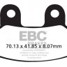 FA306 EBC BRAKES Organic тормозные колодки  LAVERDA Phoenix; SYM Euro, Joyride, RS, Shark, SK, VS