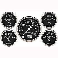 OLD TYME BLACK 5 PC. KIT BOX W/MECH сподометр AUTO METER #1708