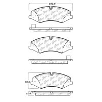 104.14790 Тормозные колодки Posi-Quiet Metallic LAND ROVER, PEUGEOT перед