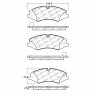 104.14790 Тормозные колодки Posi-Quiet Metallic LAND ROVER, PEUGEOT перед