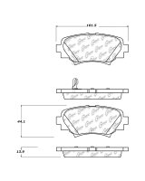 105.17290 Тормозные колодки Posi-Quiet Ceramic MAZDA зад.