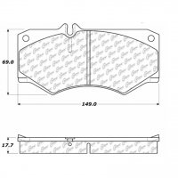 104.09270 Тормозные колодки Posi-Quiet Metallic MERCEDES-BENZ перед