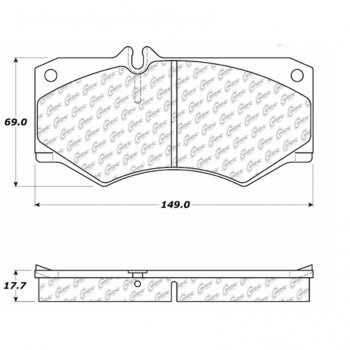 104.09270 Тормозные колодки Posi-Quiet Metallic MERCEDES-BENZ перед 