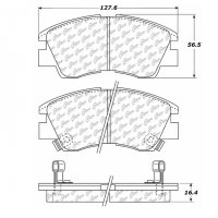 105.03490 Тормозные колодки Posi-Quiet Ceramic DODGE