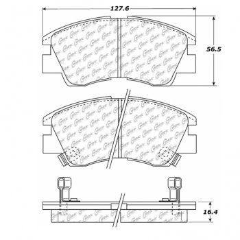 105.03490 Тормозные колодки Posi-Quiet Ceramic DODGE ; DODGE/D50; DODGE/RAM