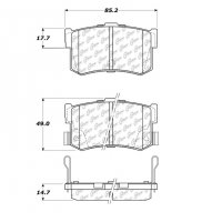 105.12620 Тормозные колодки Posi-Quiet Ceramic HYUNDAI