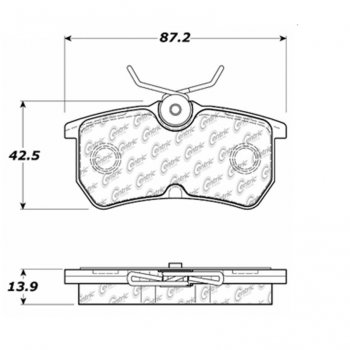 106.08860 Тормозные колодки PosiQuiet Extended Wear FORD 