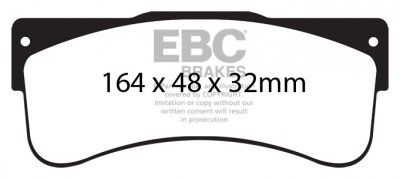 DPX2058 EBC Brakes Ultimax2 Тормозные колодки передние DAIHATSU Materia, Sirion выпуска 2007-2023 года