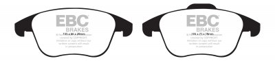 DP21997 EBC Brakes Greenstuff тормозные колодки перед. SEAT Alhambra; VOLKSWAGEN Sharan, Tiguan выпуска 2007-2020 года