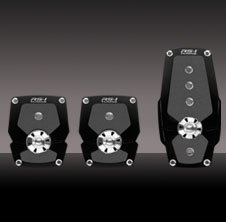 PEDAL KIT 3PC BLK Anti-slip Surface