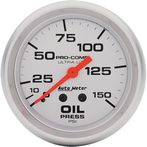 2-5/8" Давление масла, 0-150 4424 MECH AUTO METER #4423 Oil Pressure
