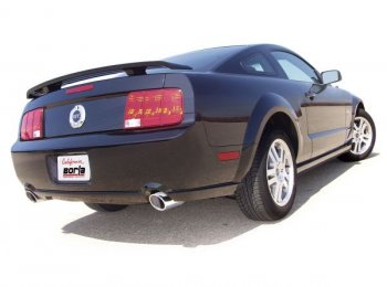 11750 Выпускная система BORLA Настроенный выпуск 2005-2007 Ford Mustang 4.6L V8 manual transmission; Catback, stainless steel 2005,2006,2007 FORD MUSTANG