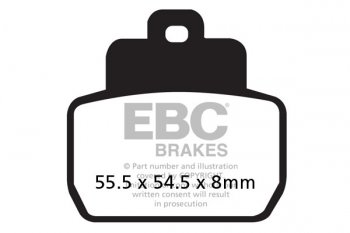 SFA425 EBC BRAKES Organic тормозные колодки PIAGGIO MP3, Beverley, X, X8, X9 