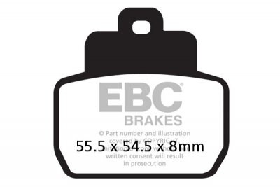 SFA425 EBC BRAKES Organic тормозные колодки PIAGGIO MP3, Beverley, X, X8, X9 