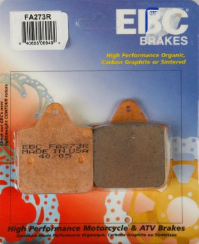 FA273R EBC BRAKES Organic тормозные колодки  POLARIS 400, 425, Ranger 1996-1999 года выпуска