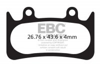 CFA385 EBC BRAKES Organic тормозные колодки Hope 6 PISTON