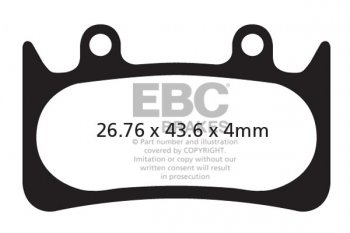 CFA385 EBC BRAKES Organic тормозные колодки Hope 6 PISTON Подходят для: Hope Mono 6