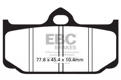 FA211/2 EBC BRAKES Organic тормозные колодки 