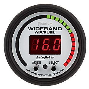 2-1/16" широколосный альфометр (лямда), W/SENSOR, PHANTOM AUTO METER #5778 Wideband Air/Fuel RatioWideband A/F Kit