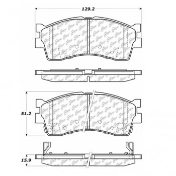 106.08890 Тормозные колодки PosiQuiet Extended Wear KIA 