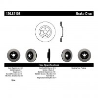 120.62108 Тормозные диски Premium CADILLAC, CHEVROLET перед