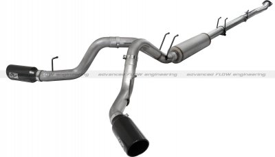 49-43066-B Afe Power Выхлопная система от Down-Pipe (DP-Back) 4.0" DP-Back Ford Dsl Trk 11-14 V8-6.7L насадки черные 