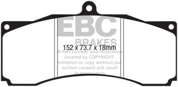 DPX2069 EBC Brakes Ultimax2 Тормозные колодки зад BMW 1 Series, 1  Coupe, 1, 1  Convertible, 3 xDrive, 3 xDrive, 3 xDrive выпуска 2007 — 2013 года