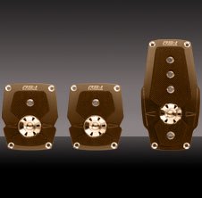 PEDAL KIT 3PC NICKEL Anti-slip Surface