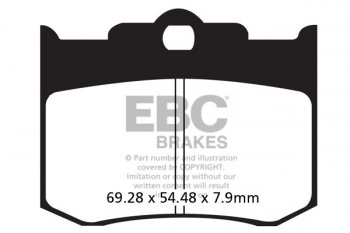 FA420HH EBC BRAKES Double-H™ тормозные колодки PERFORMANCE MACHINE 137 X 4 