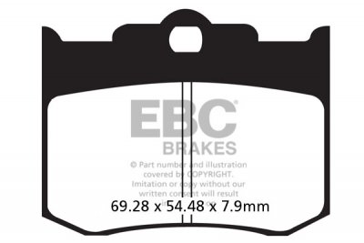 FA420HH EBC BRAKES Double-H™ тормозные колодки PERFORMANCE MACHINE 137 X 4 