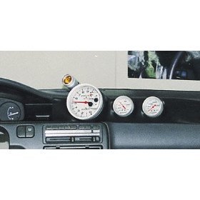 5" тахометр &amp; DUAL 2-5/8" GA HONDA CIVIC, 1992-95 AUTO METER #49202 49202 Black Tachometer Pod
