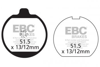 FA037 EBC BRAKES Organic тормозные колодки KAWASAKI Z 