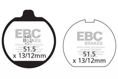 FA037 EBC BRAKES Organic тормозные колодки KAWASAKI Z 