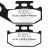 FA317R EBC BRAKES Organic тормозные колодки  BOMBARDIER DS, Outlander, Quest, Traxter; CAN AM DS, Outlander, Renegade; CANNONDALE Blaze, Cannibal, FX, Moto, Speed, Glamis; JOHN DEERE Buck, Trail; SUZUKI LT-A